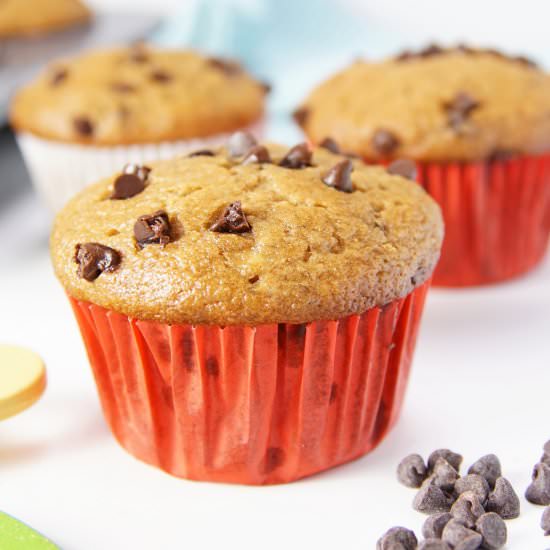 Lightened-Up Banana Chip Muffins