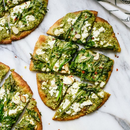 Roasted Broccoli Rabe Flatbread