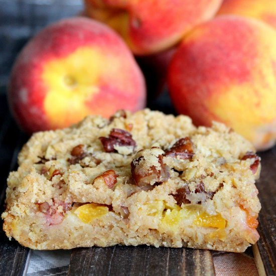 Peach Streusel Bars