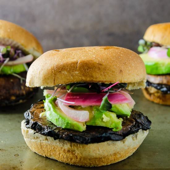 Teriyaki Portobello Mushroom Burger