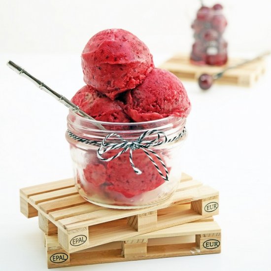 Sour Cherry Ice Cream