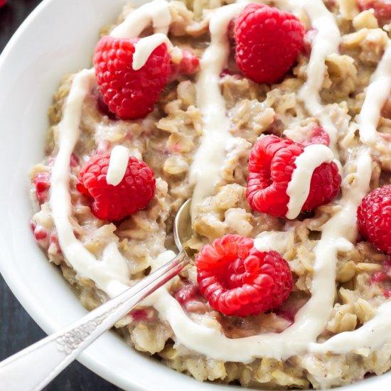 Raspberry Cheesecake Oatmeal