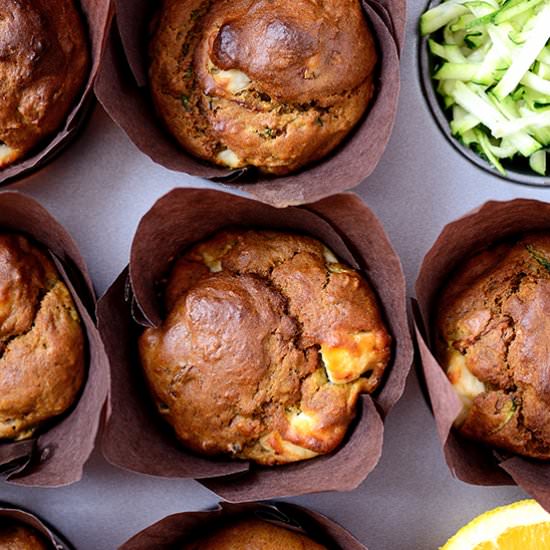 Sweet Potato Zucchini Muffins