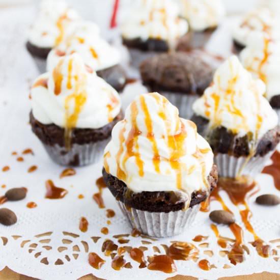 Chocolate Caramel Latte Muffins