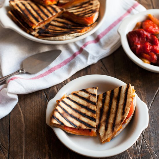 Sweet Potato & Pepper Quesadillas