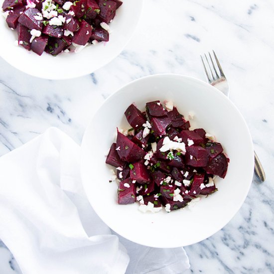 Simple Roasted Beet Salad