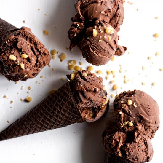 Chocolate Brownie Ice Cream