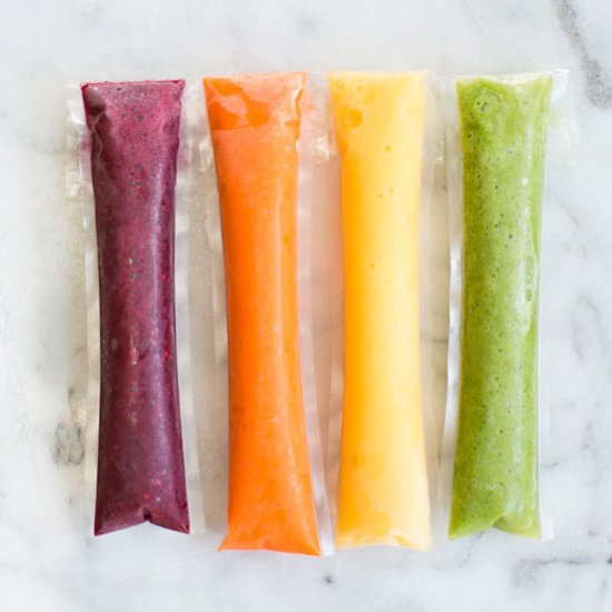 Fruit and Veggie Ice Pops