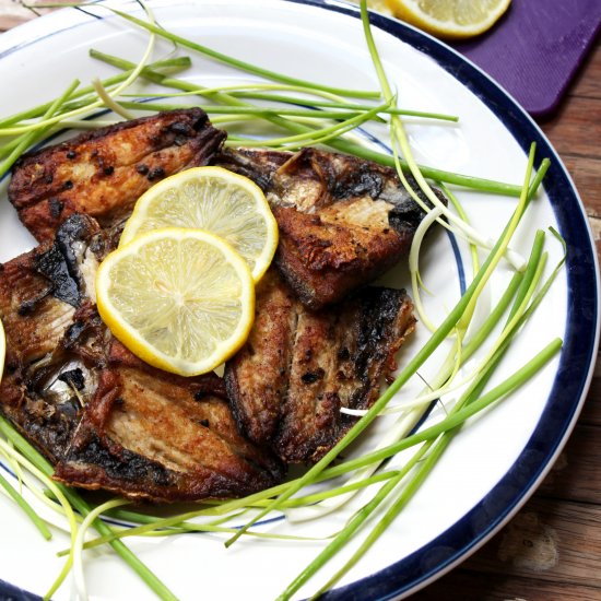 Fried Bangus in vinegar marinate