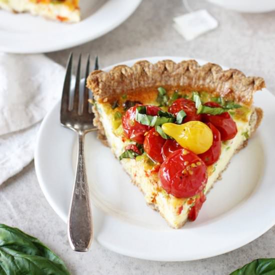 roasted tomato quiche