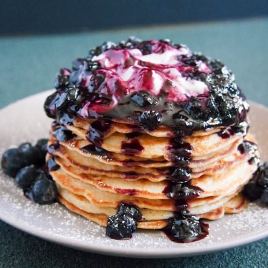 Summertime Blueberry Pancakes