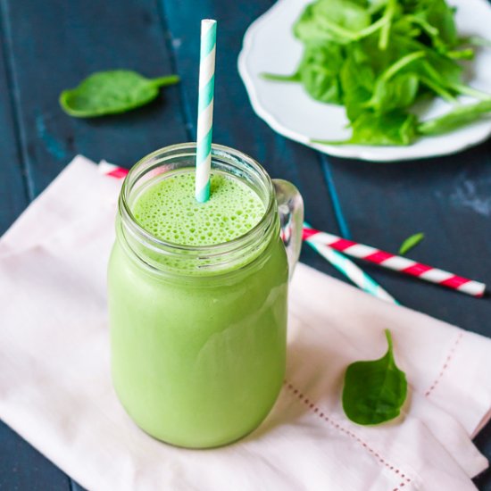 Peanut Butter Banana Green Smoothie