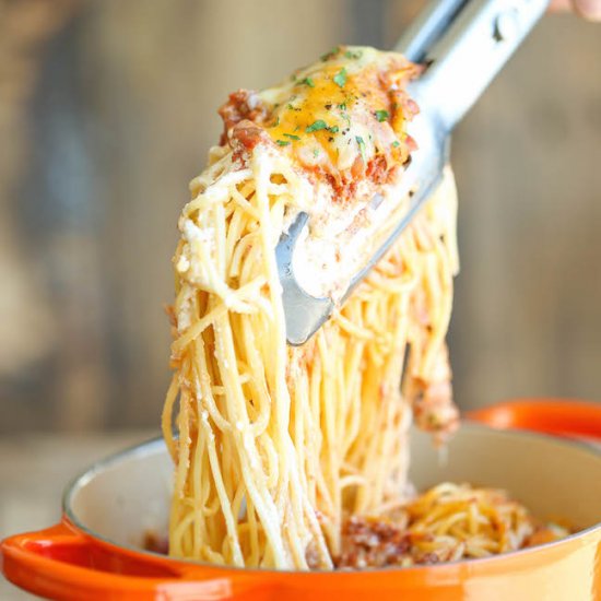 Baked Cream Cheese Spaghetti