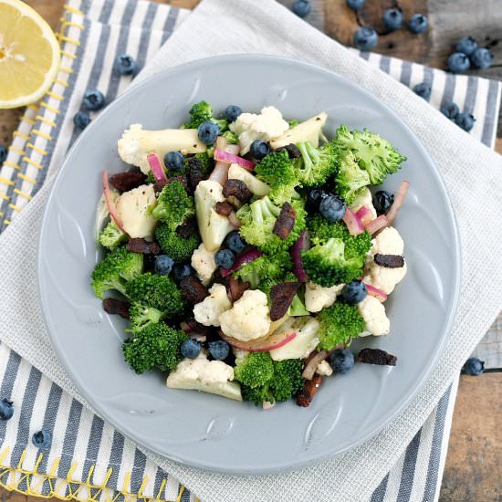 Broccoli Cauliflower Salad