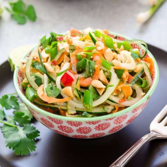 Thai Carrot Cucumber Noodle Salad