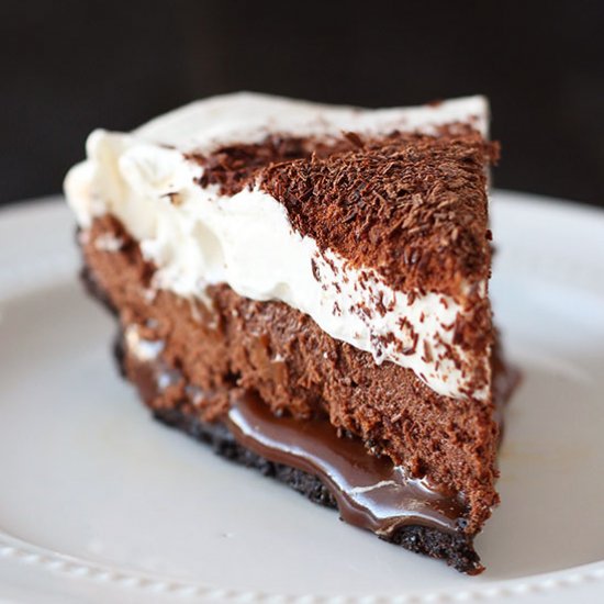 Chocolate Caramel French Silk Pie