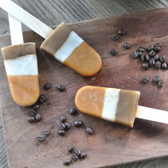 Layered Pumpkin Spice Latte Pops