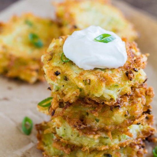 Cheesy Potato Pancakes