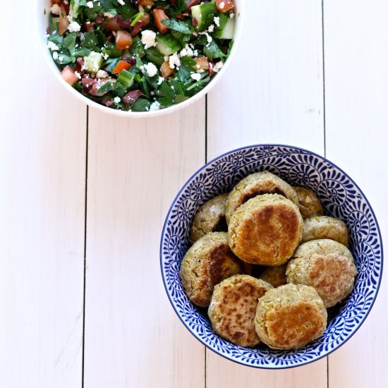 Falafels & Mediterranean Salad