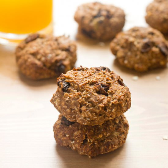 Healthy Protein Banana Oat Cookies