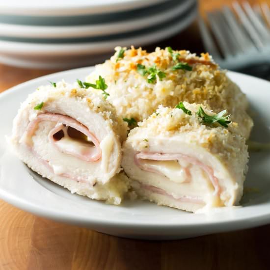 Chicken Cordon Bleu Roll-Ups