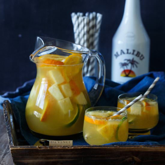 Tropical Pineapple Coconut Sangria