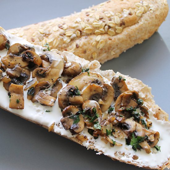 Mushroom & Goat Cheese Sandwich