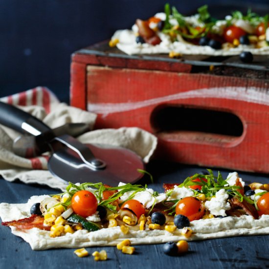 Grilled Summer Vegetable Flatbread