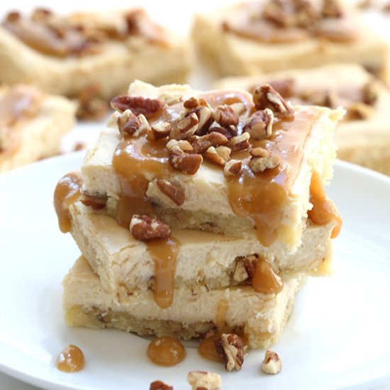 Salted Caramel Cheesecake Bars