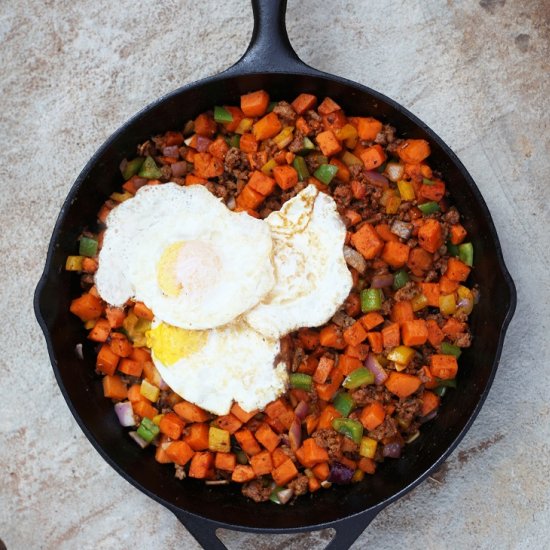 Campfire Sweet Potato Hash