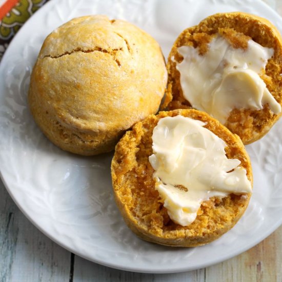 Easy Pumpkin Cream Biscuits