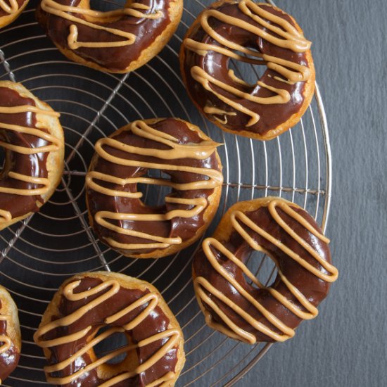 Chocolate Peanut Butter Donuts