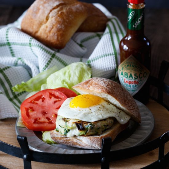 Chicken Zucchini Mozzarella Burgers