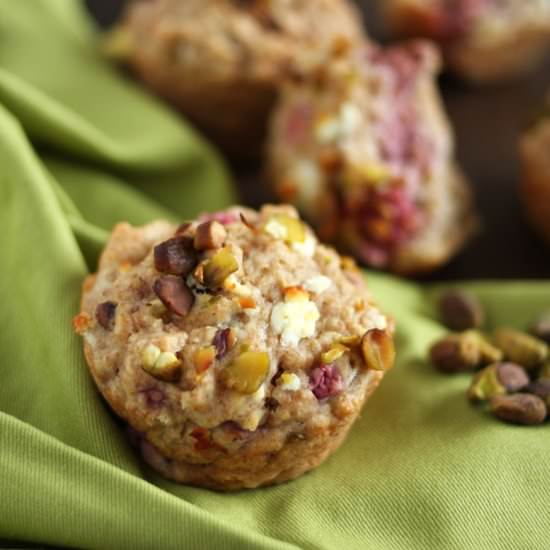 Raspberry Goat Cheese Muffins