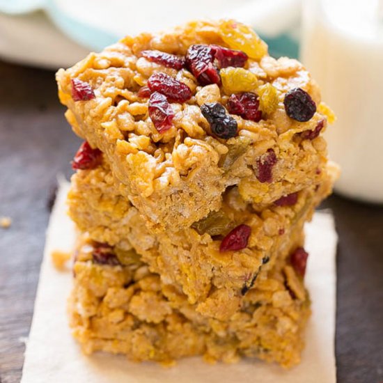 No-Bake Breakfast Cereal Bars