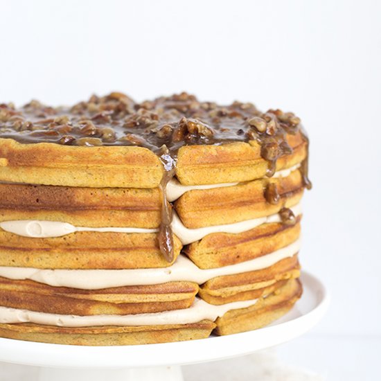 Pumpkin Pie Waffle Cake