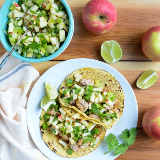 Turkey Tacos with Apple Salsa