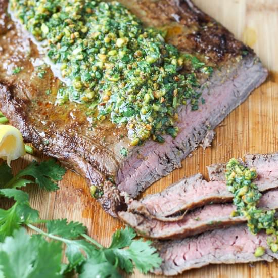 Indian Spiced Flank Steak