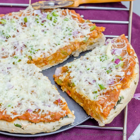 Pav Bhaji Pizza