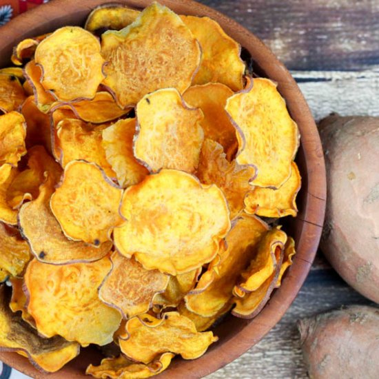 Oven Baked Sweet Potato Chips