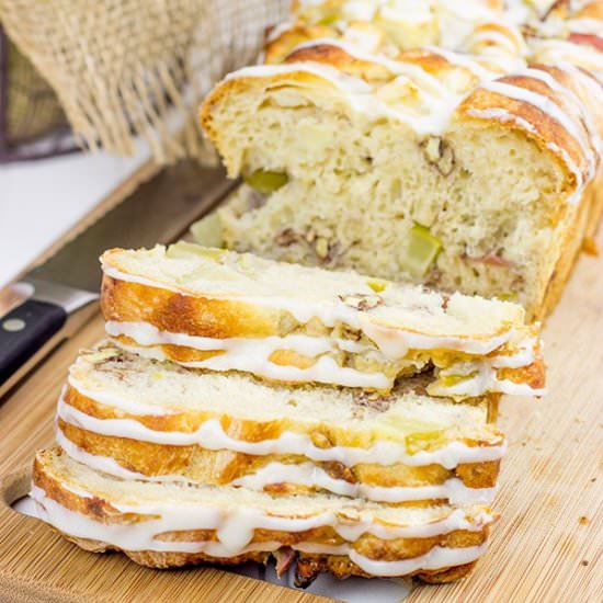 Maple Glazed Apple Pecan Bread