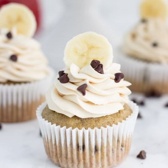 Chocolate Chip Banana Cupcakes