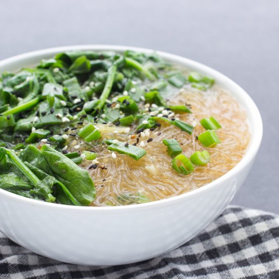 Easy Glass Noodle Miso Bowl