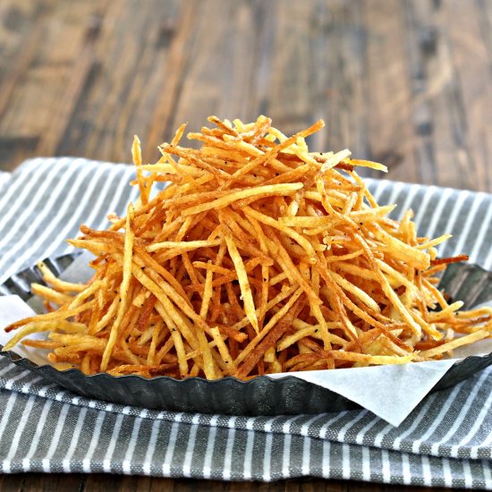 Crispy Crunchy Shoestring Potatoes