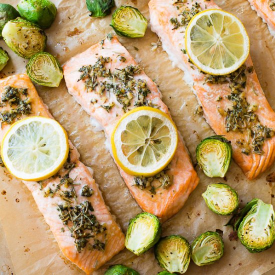 Baked Lemon Herb Salmon