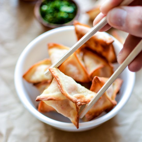 Baked Cream Cheese Wontons