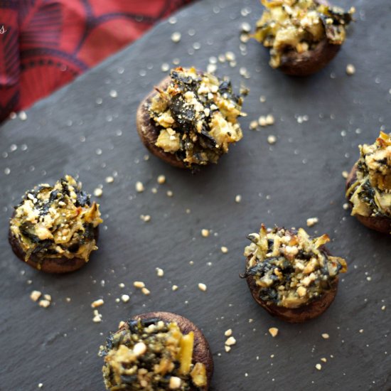 Spinach Artichoke Mushroom Apps