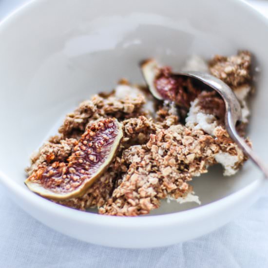 Baked Fig Oatmeal with Greek Yogurt