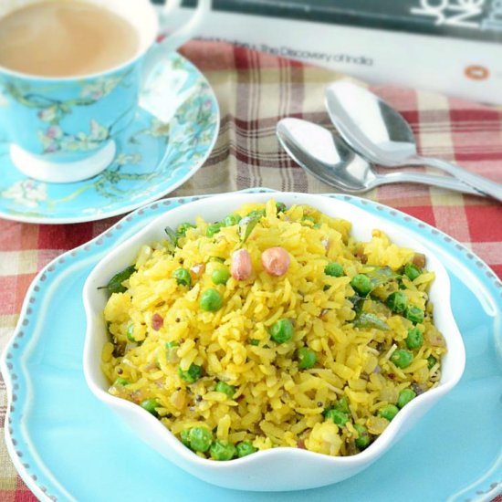 Matar Poha or Chura Matar