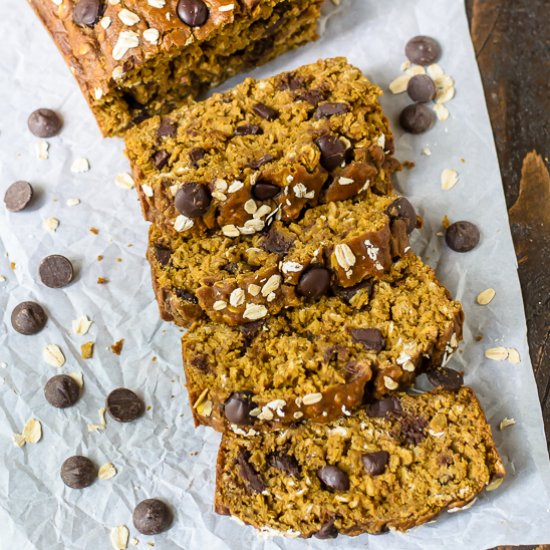 Pumpkin Chocolate Chip Bread